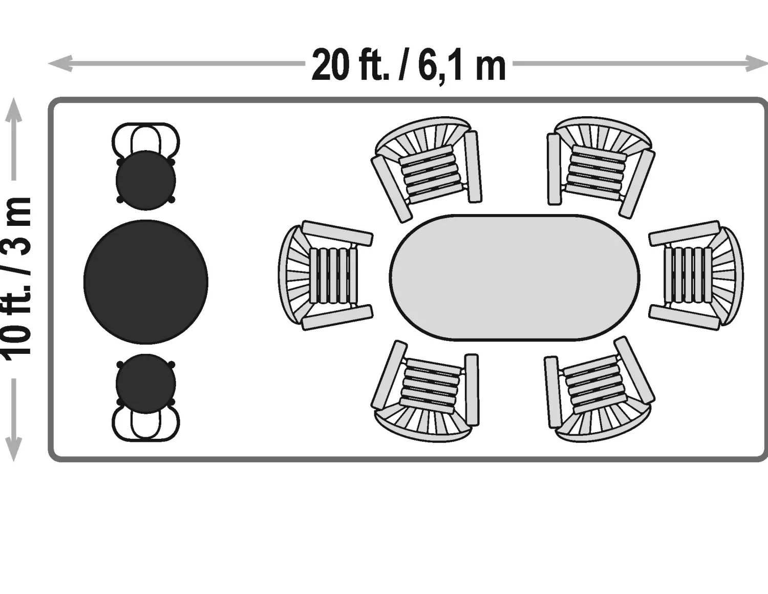 ShelterLogic Canopy Tents-AccelaFrame 10 x 20 x 10 ft. White Canopy