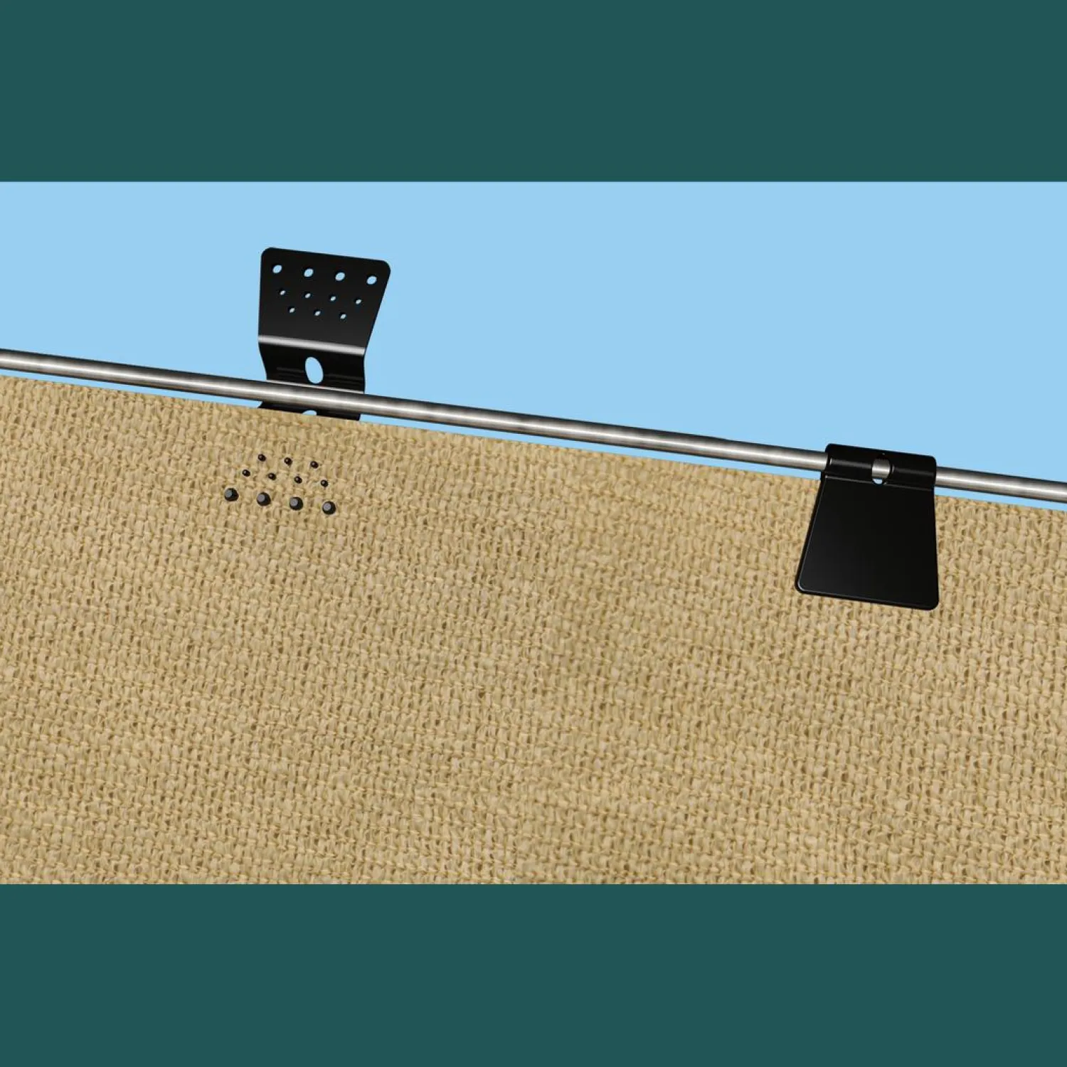 ShelterLogic Hardware-Black Shade Cloth Fabric Snap Clips