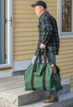 ShelterLogic Firewood Storage-Extra Heavy Duty Firewood Bag 24x12x20 in. Green