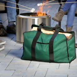 ShelterLogic Firewood Storage-Extra Heavy Duty Firewood Bag 24x12x20 in. Green