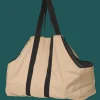 ShelterLogic Firewood Storage-Extra Large Heavy Duty Firewood Bag 31x11x 22 in. Tan