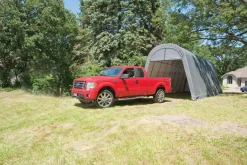 ShelterLogic Firewood Storage-Garage, 14 ft x 32 ft x 12 ft, Round, Gray