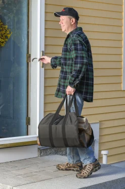 ShelterLogic Firewood Storage-Open Ended Firewood Bag 40x19 in. Black