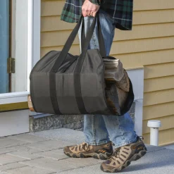 ShelterLogic Firewood Storage-Open Ended Firewood Bag 40x19 in. Black