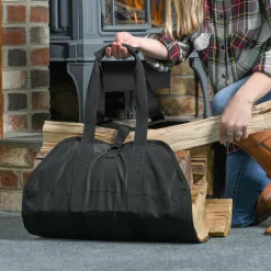 ShelterLogic Firewood Storage-Open Ended Firewood Bag 40x19 in. Black