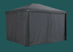 Sojag Gazebo Curtains-Black Curtains for Monteserra Gazebo, 10 ft. x 12 ft., Poly