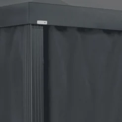 Sojag Gazebo Curtains-Black Curtains for Monteserra Gazebo, 10 ft. x 12 ft., Poly
