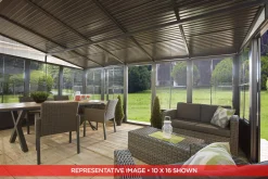 Sojag Solariums-Charleston 10 ft. x 10 ft. Wall Solarium