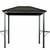 Sojag Grill Gazebos-Dakota 8 x 6 x 8 ft Brown BBQ Grill Gazebo