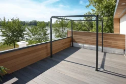 Sojag Pergolas-Dunwich 8 ft. x 8 ft. Pergola Teal