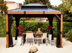 Sojag Hard-Top Gazebos-Fontana 10 ft. x 12 ft. Gazebo