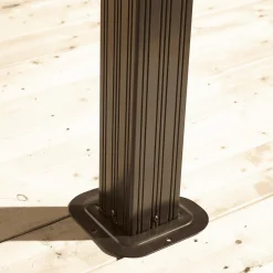 Sojag Hard-Top Gazebos-Genova 12 x 14 x 10 ft Dark Brown Gazebo