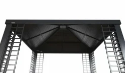 Sojag Hard-Top Gazebos-Havana 10 x 10 x 9 ft Black . Aluminum Frame Gazebo