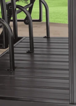 Sojag Outdoor Seating-Houston 5 x 9 x 6 ft Dark Brown 4-Seater Glider Swing