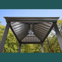 Sojag Grill Gazebos-Messina Hardtop BBQ Grill Gazebo, 6 ft. x 8 ft. Charcoal