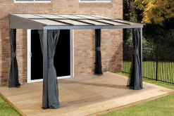 Sojag Wall-Mounted Gazebos-Pompano Wall Gazebo