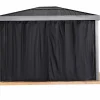 Sojag Gazebo Curtains-Skylight 10 x 12 x 7 ft Grey Curtains