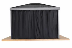 Sojag Gazebo Curtains-Skylight 10 x 12 x 7 ft Grey Curtains