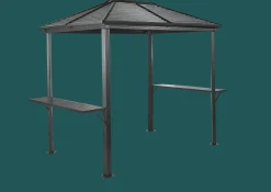 Sojag Grill Gazebos-Ventura 5 x 8 x 8 ft Dark Grey BBQ Grill Gazebo