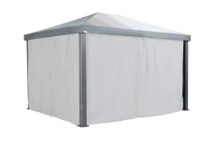 Sojag Gazebo Curtains-White Curtain for Monteserra Gazebo, 10 ft. x 12 ft., Poly