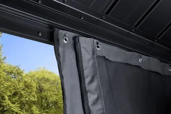 Sojag Gazebo Curtains-12x14 ft. Grey Curtains for Monaco/Messina/Mykonos Gazebos