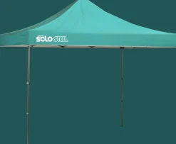 QuikShade Canopy Tents|Pop-Up Canopies-Solo Steel SOLO100 Straight Leg Pop-Up Canopy, 10 ft. x 10 ft. Midnight Blue