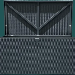 Arrow Deck Boxes-Spacemaker® HDG Steel® Deck Box, Anthracite