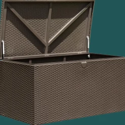 Arrow Deck Boxes-Spacemaker® HDG Steel® Deck Box, Espresso