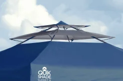 QuikShade Pop-Up Canopies-Summit X Pop-Up Canopy with Awning