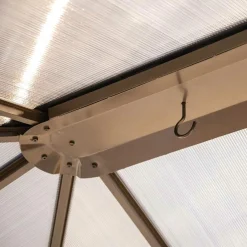 ShelterLogic Hard-Top Gazebos-Sycamore Gazebo, 10 ft. x 12 ft. Dark Coffee