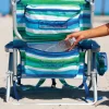 Rio Beach Backpack Beach Chairs-Tommy Bahama Green Stripe Chair
