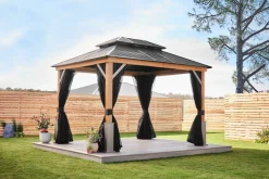 Tommy Bahama Hard-Top Gazebos-Maui 10 x 12 x 10 ft Gazebo