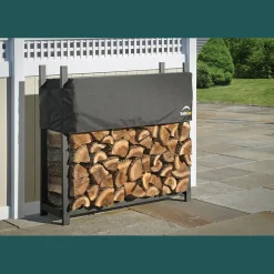 ShelterLogic Firewood Storage-Ultra Duty Firewood Rack with Cover, 4 ft.