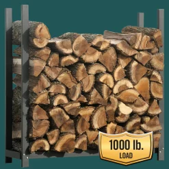 ShelterLogic Firewood Storage-Ultra Duty Firewood Rack, 4 ft.