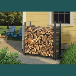 ShelterLogic Firewood Storage-Ultra Duty Firewood Rack, 4 ft.