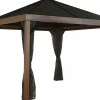 Sojag Hard-Top Gazebos-Valencia Gazebo Wood Finish 12 x 12 ft.