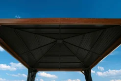 Sojag Hard-Top Gazebos-Valencia Gazebo Wood Finish 12 x 12 ft.