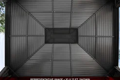 Sojag Hard-Top Gazebos-Ventura II Hardtop Gazebo, 10 ft. x 10 ft. Dark Grey