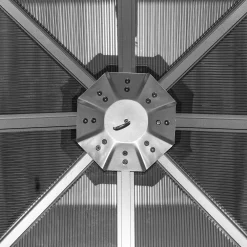 Sojag Hard-Top Gazebos-Verona Hardtop Gazebo, 10 ft. x 14 ft. Dark Gray