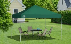QuikShade Canopy Tents|Pop-Up Canopies-Weekender Elite WE100 Straight Leg Pop-Up Canopy, 10 ft. x 10 ft. Green