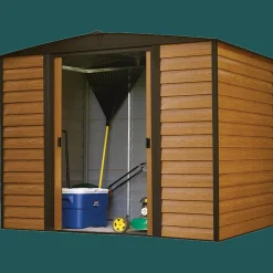 Arrow Garden Sheds-Woodridge Steel Storage Shed, 8 ft. x 6 ft.