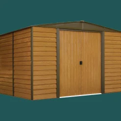 Arrow Garden Sheds-Woodridge Steel Storage Shed, 10 ft. x 8 ft.