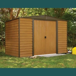 Arrow Garden Sheds-Woodridge Steel Storage Shed, 10 ft. x 6 ft.