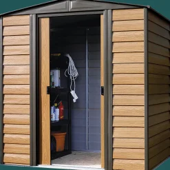 Arrow Garden Sheds-Woodridge Steel Storage Shed, 6 ft. x 5 ft.