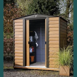 Arrow Garden Sheds-Woodridge Steel Storage Shed, 6 ft. x 5 ft.