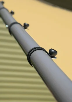 ShelterLogic Soft-Top Gazebos-10x10 Del Ray Gazebo Canopy Charcoal Frame Tan Cover