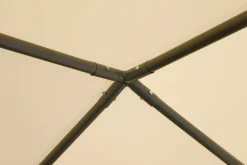 ShelterLogic Soft-Top Gazebos-10x10 Pacifica Gazebo Canopy Charcoal Frame and Marzipan Tan Cover